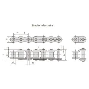 Прецизни ролкови вериги с къс стъпка от серия B