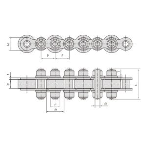 транспортни вериги с големи ролки