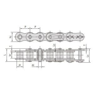 ролкова верига с дакромет покритие