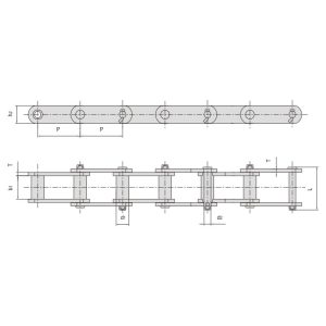 инженерна стоманена верига с втулки