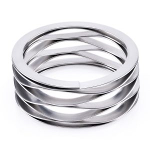 многозавита вълнова пружина с подложки на краищата