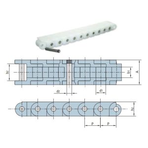 пластмасова верига с къс стъпка