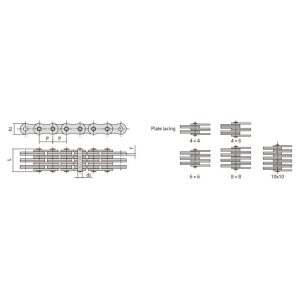 небесен стелаж пластина верига с листа