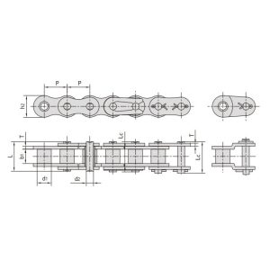 ролкова верига от неръждаема стомана с къс стъпка
