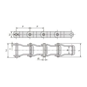 стоманена верига с щифтове
