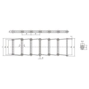 заварена конструкция извита верига от плочи