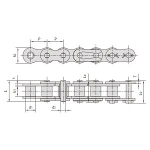 поцинкована верига с къси звена