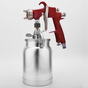 пистолетът за боядисване създава малко по-дебел слой боя