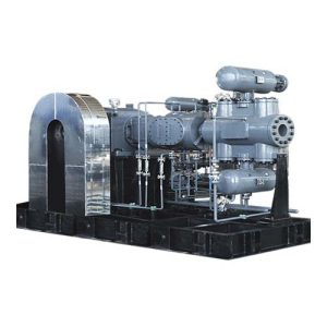 компресор с бутало, монтиран на платформа