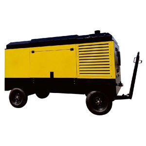 теглим дизелов ротационен винтов въздушен компресор