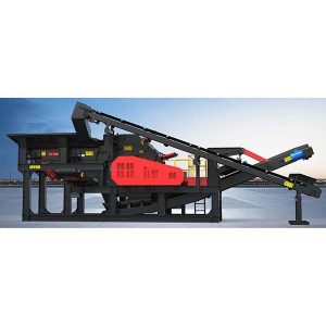 монтирана на платформа ударна трошачна станция